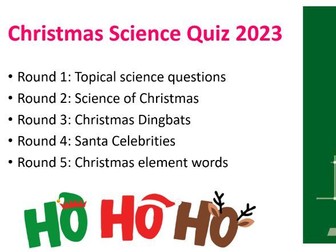 Christmas Science Quiz 2023