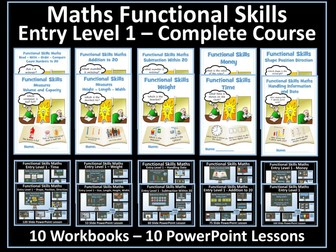 Functional Skills Maths - Entry Level 1 Bundle