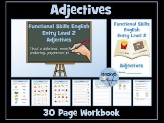 English Functional Skills - Entry Level 2 - Writing - Adjectives