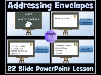 Addressing Envelopes PowerPoint Lesson