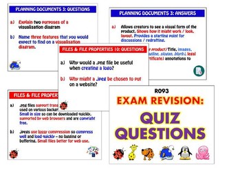 R093 Quiz Cards for OCR iMedia L1/2 - x4 pp