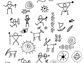 Art unit exploring use of line stoneage link