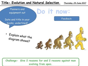 GCSE Trilogy Biology Unit 7 Lesson 2 and 3 Evolution and Natural Selection