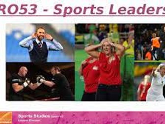 OCR R053 Sports Leadership Sports Studies LO1-LO5