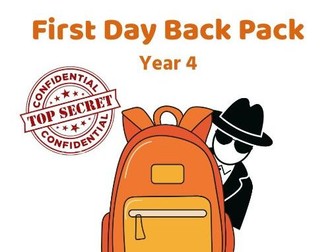 First Day Backpack - Year 4