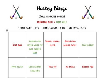 Hockey Bingo resource