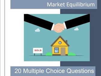 Market Equilibrium - 20 Multiple Choice Questions for Economics