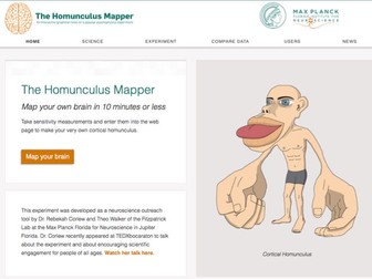 Skin Sensitivity Investigation Homunculus Mapper