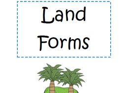 Land Forms: Picture Match & Student Booklet