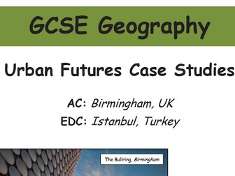 Case Study Booklet and Mark Scheme: Istanbul and Birmingham