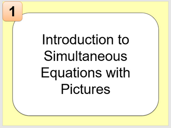 Simultaneous Equations Full set of Lessons