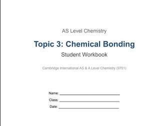 CAIE AS Chemistry Topic 3 Chemical_Bonding Student Workbook 2025-2027 Syllabus