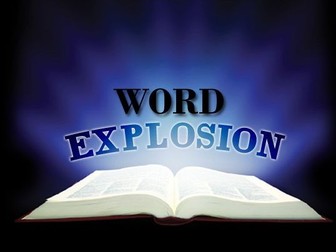 Word Explosion sheet