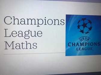 UEFA Champions League Football Maths Challenge 2022-23 (Answers Included)