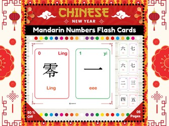 Chinese New Year Counting: Engaging Numbers Flash Cards From 0 to 10