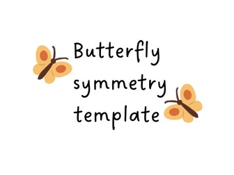 Butterfly  symmetry template