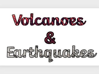 Geography Volcanoes and Earthquakes Title