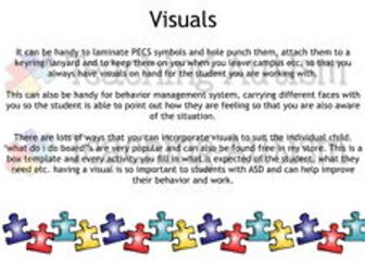 Autism and Special Needs Ideas and Training Pack