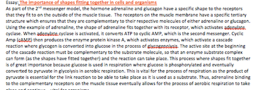 biology paper 3 essay