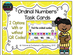 Ordinal Numbers Task Cards