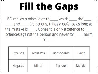 A-Level Law: Eduqas Ultimate Law Revision Guide: Criminal Law