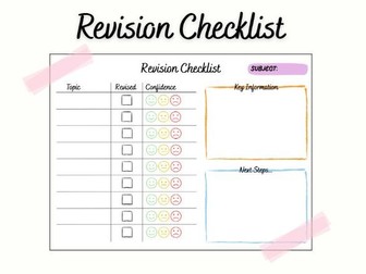 Revision Checklist