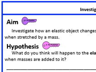 KS3 Investigating Elasticity Write-Up