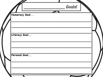 'Our Goals' - SMART Target Setting Worksheet