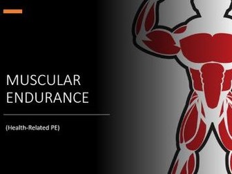 Online Virtual Practical Muscular Endurance PE PPT Lesson KS2 KS3 Health Related Physical Education