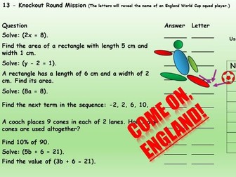 FIFA World Cup 2026 Footballers Maths Codebreaker