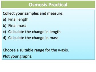 NEW AQA GCSE Cells 16 Osmosis Investigation (Required practical) Part II