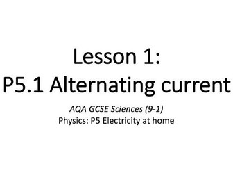 P5.1 Alternating current