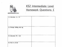 Ks2 maths worksheets year 4 image