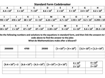 Standard Form Codebreaker