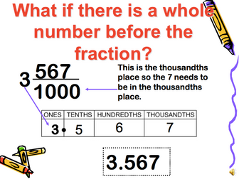 Converting Fractions Decimals and Percentages - 3 Levels of differentiations