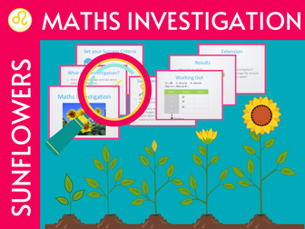 Year 6 Maths Sunflower Investigation