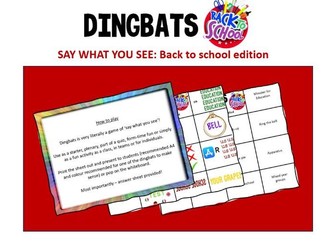 Dingbats Quiz -  Back to school edition