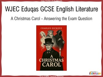 A Christmas Carol - WJEC Eduqas GCSE English Literature Exam Question