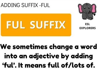 Phonics: Ful and Less Suffixes