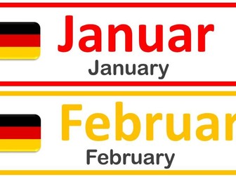 German Months Display