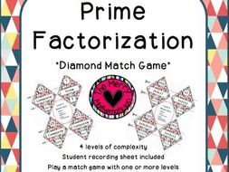 Prime Factorization Diamond Match Game