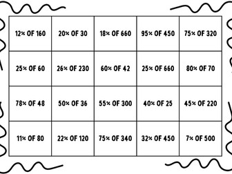 Four the Win: Percentages game