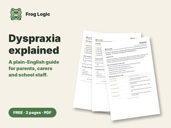 Dyspraxia (DCD) Explained: Parent Guide