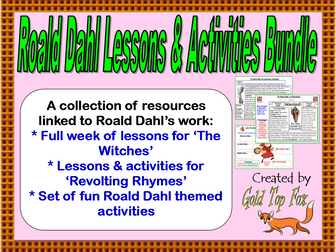 Roald Dahl Lessons and Activities Bundle