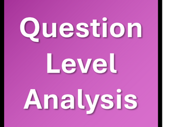 How To... Question Level Analysis