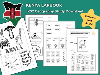 Kenya KS2 Geography Activities | Lapbook