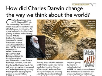 Comprehension Charles Darwin and Evolution