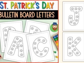 St. Patrick's Day Bulletin Board Letters