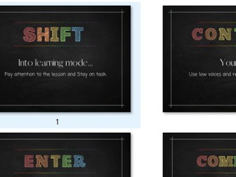 Chalkboard displays for Computer Science - Attitude to learning