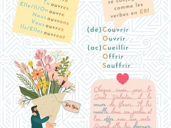 French IR COCOS verbs Valentine's Day